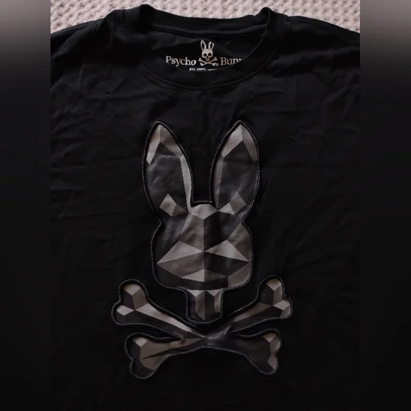Psycho Bunny Black Graphic T-Shirt - Picture 3 of 5